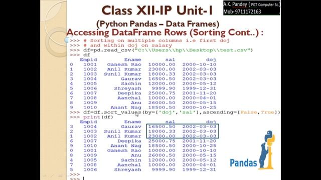 PYTHON PANDAS | DATA FRAMES PART 8 | DATA AGGREGATION | INFORMATICS PRACTICES | CLASS 12 | CBSE смотреть онлайн