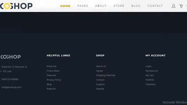ECOSHOP Multipurpose eCommerce WordPress Theme смотреть онлайн