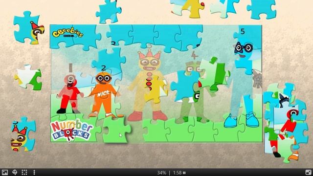 Numberblocks Humanized Blocks Puzzle Picture Game! смотреть онлайн