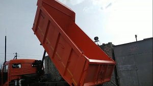 Как поднять кузов КамАЗ-65115.  первый раз...)))_.mp4