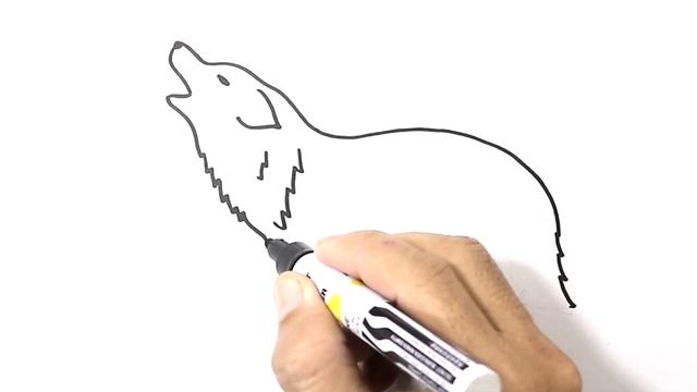 How to DRAW a WOLF Easy Step by Step смотреть онлайн