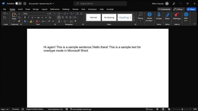 How to Stop Text from Overwriting Itself When Typing in WORD смотреть онлайн