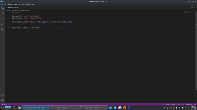 Linux - Backup diretorio web e mysql automatizado e compactado via shell script смотреть онлайн