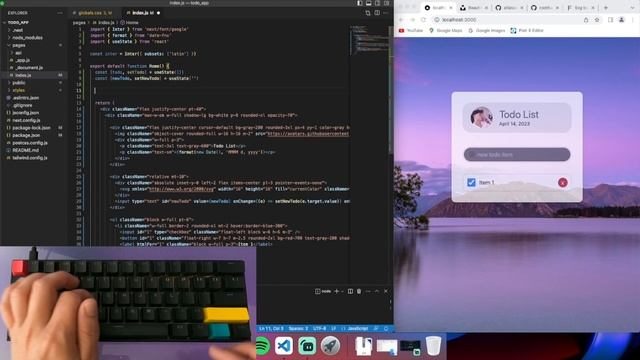 Coding a Todo List Using NextJS with TailwindCSS - ASMR Programming, No Talking смотреть онлайн