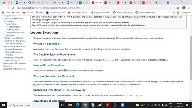 Exception Handling in Java Programming смотреть онлайн