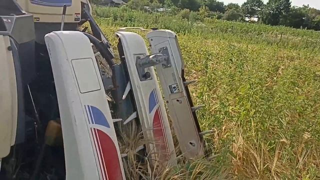 Уборка ячменя японским мини-комбайном смотреть онлайн