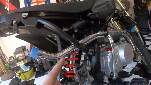 SYX Moto 125 Exhaust | Carbon Fiber Yoshimura Pit Bike Exhaust (HUGE Difference) смотреть онлайн