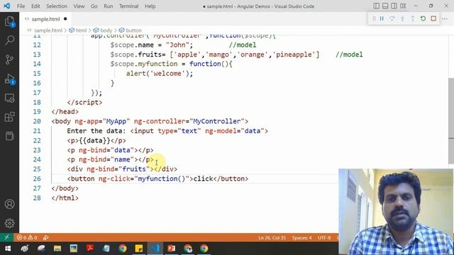 Create Angular JS Web Application with HTML смотреть онлайн