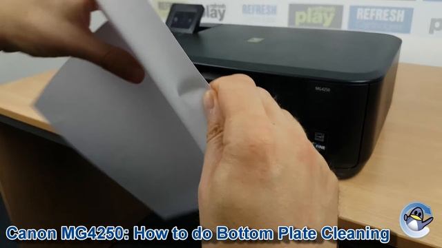 Canon Pixma MG4250: How to Clean/Reduce Ink Smears (with Bottom Plate Cleaning) смотреть онлайн