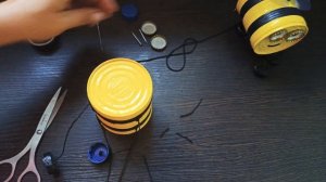 Пчела своими руками | Декоративное украшение для сада и дома - пчелка