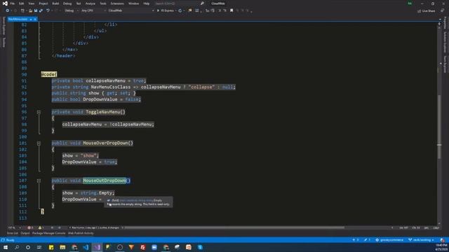 How to automatic Show DropDown Menu using Blazor. #Blazor смотреть онлайн