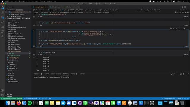 Space Science with Python - Part 16: Comet Database смотреть онлайн