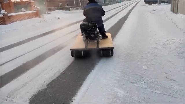 Бортоповоротный снегоход Сибирь смотреть онлайн