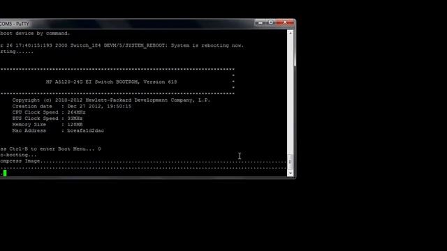 How to factory reset HP switch by command line. смотреть онлайн