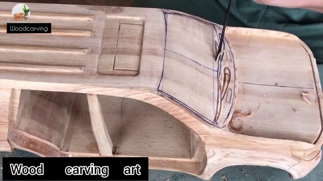 wood carvin Toyota Prado land cruiser ||new model 2021|| Wood carving art смотреть онлайн
