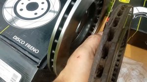 Datsun on-do замена тормозных дисков, передних колодок.