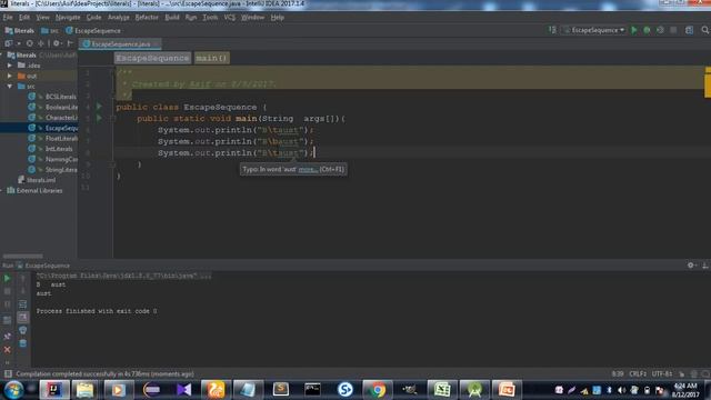 java bangla tutorials part 16 : What is Escape Sequences of java in bangla (বাংলা) смотреть онлайн