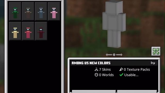 Among Us Skin Pack New Colors in Minecraft PE смотреть онлайн