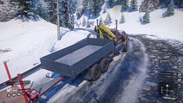 Зачем нужен режим Н в коробке в игре Snowrunner смотреть онлайн