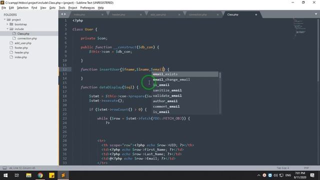 PHP COMPLETE PROJECT : : INSERT RECORD (PART -6) смотреть онлайн
