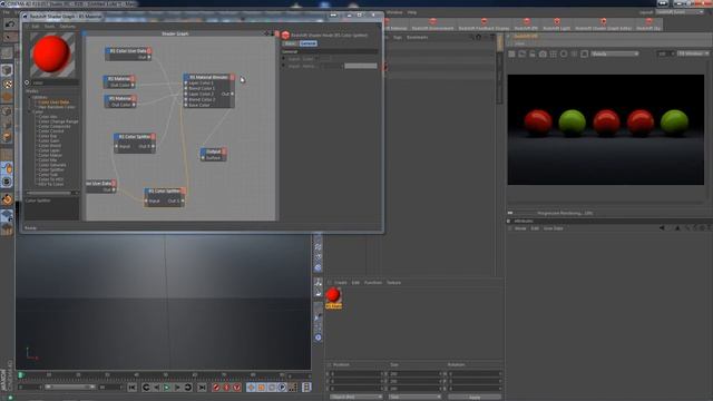 67. Видеоурок по Cinema 4D: Mograph color и Material Blender смотреть онлайн