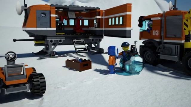 Конструктор LEGO City Arctic 60035 Передвижная арктическая станци смотреть онлайн
