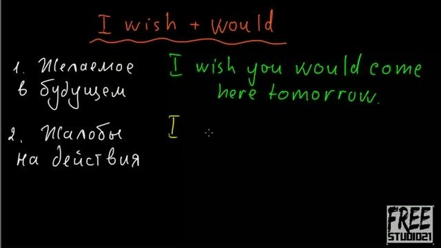 Употребление I wish с would смотреть онлайн