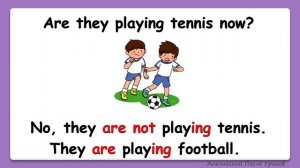 Rainbow English 4 класс. Present continuous negative. Отрицательные предложения в настоящем