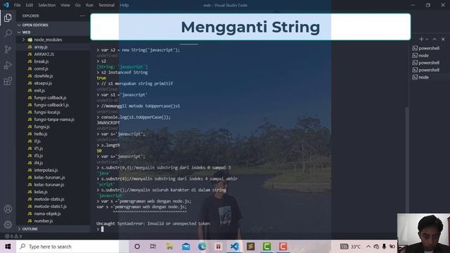 16.STRING DALAM JAVA SCRIPT-NODE.JS смотреть онлайн