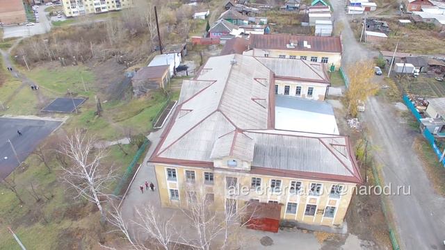 Школа №15 с высоты птичьего полета (Гурьевск) смотреть онлайн