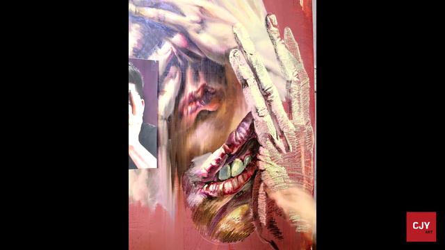 오일스틱(바)을 이용해 입술과 손 그리기 (Drawing lips and hand with oilstick(oilbar)) смотреть онлайн