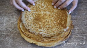 Блины "Царские" Обалденно вкусные. Рецепт простой, блины всегда тонкие и кружевные