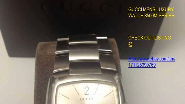 HOUSE OF GUCCI SWISS MOVEMENT LUXARY MENS WATCH 8500M SERIES/ VIEW ON EBAY SELLER: DMITCH_RESERVE смотреть онлайн