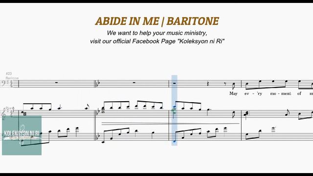 Abide in Me | Baritone | Piano смотреть онлайн