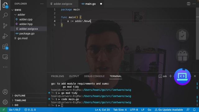 SWIG - Using C++ In Golang