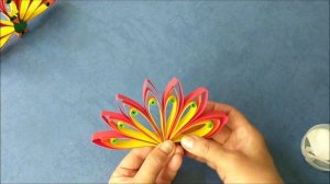 Как сделать павлина из бумаги.  Paper peacock. 紙孔雀.
