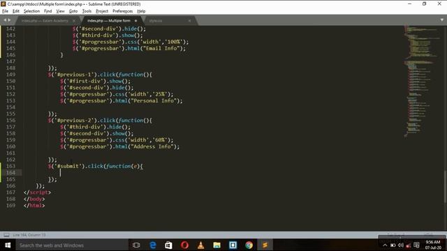 Create Multi-Step Form Using Ajax jQuery #Part-2 (form validation) || Kumar Coding House смотреть онлайн