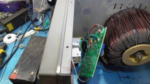 Поиск неисправности стабилизатора ресанта АСН-5000/1-Ц горит HI