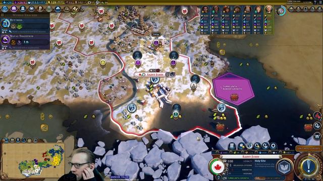 Let's Play Civilization 6- Canada Loses Faith - Part 5 смотреть онлайн