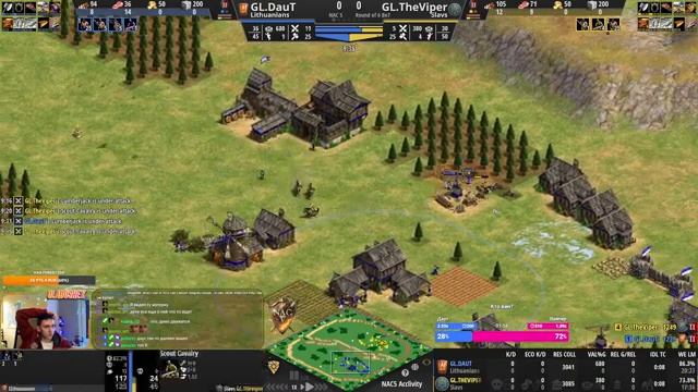 Джордан vs Йо и Вайпер vs Даут в ПЛЕЙОФФ Nili's Apartment Cup V [Age of Empires 2] смотреть онлайн