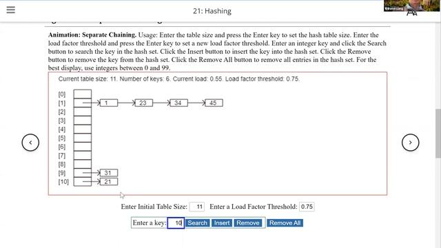 Daniel Liang Python Video Section 21.5 Handling Collisions Using Separate Chaining, Load Factor смотреть онлайн