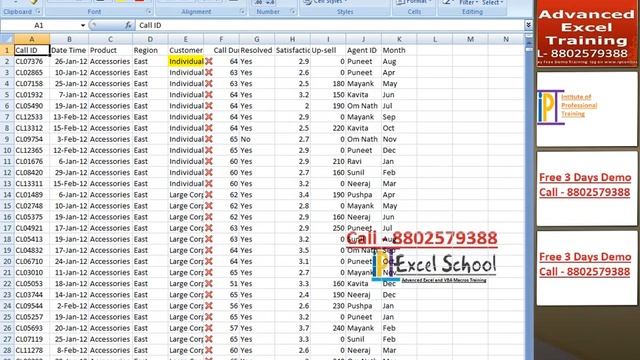 Advanced Excel Training Center Call 8802579388 смотреть онлайн