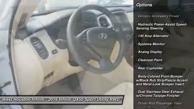 2016 Infiniti QX50 Houston TX X5C056 смотреть онлайн