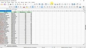 2. LibreOffice Calc. Подсчёт повторяющихся значений с помощью фильтра