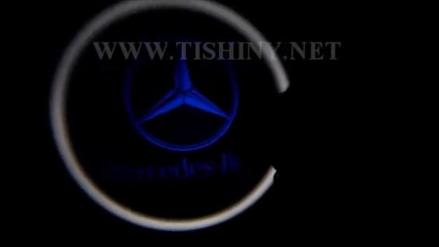 Подсветка Mercedes blue в двери автомобиля смотреть онлайн