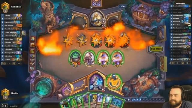 Baku Brew Mage | Surviving Standard 91 | Hearthstone | The Witchwood смотреть онлайн