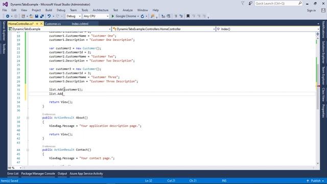 How to Display Dynamic Tabs in ASP.NET MVC | C# | Bootstrap смотреть онлайн