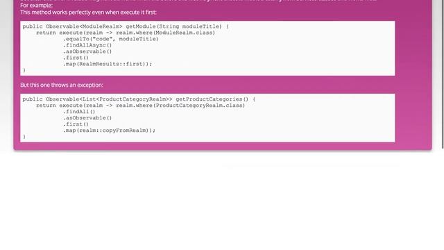 This Realm instance has already been closed, making it unusable + RxJava смотреть онлайн