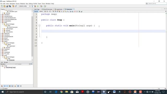 Swapping in Java смотреть онлайн