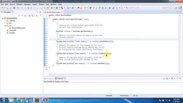 How to get total/free/max memory? | Java Runtime class смотреть онлайн